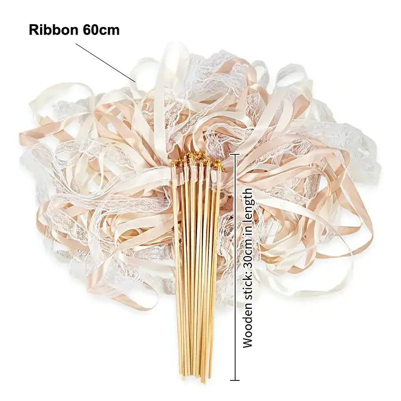 10-Pack Fairy Ribbon Wands with Bells – Wedding Party Favors Party Favor Wands SPOT