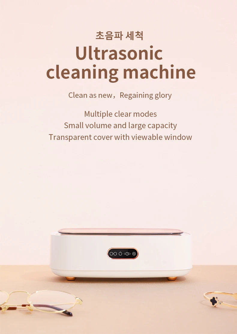 Portable 45kHz Ultrasonic Cleaner – Jewelry, Glasses | 300ml Ultrasonic Cleaner SPOT