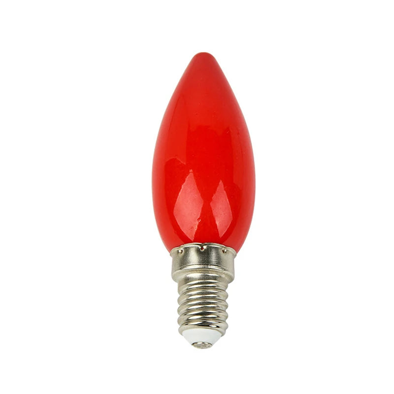 Red LED Altar Candle Bulb E12/E14 – Temple & Buddha Lamp Decorative LED Bulb SPOT
