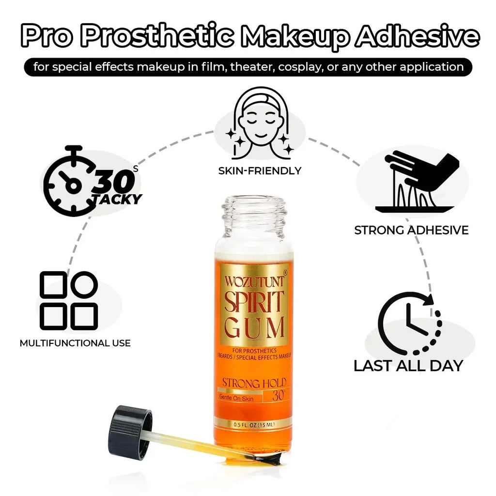 Spirit Gum Fake Beard Adhesive for Halloween Costume Makeup Costume Makeup Adhesive SPOT