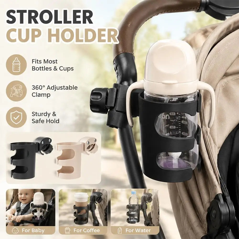 Universal Stroller Cup Holder – Clamp-On Bottle Holder Stroller Cup Holder SPOT