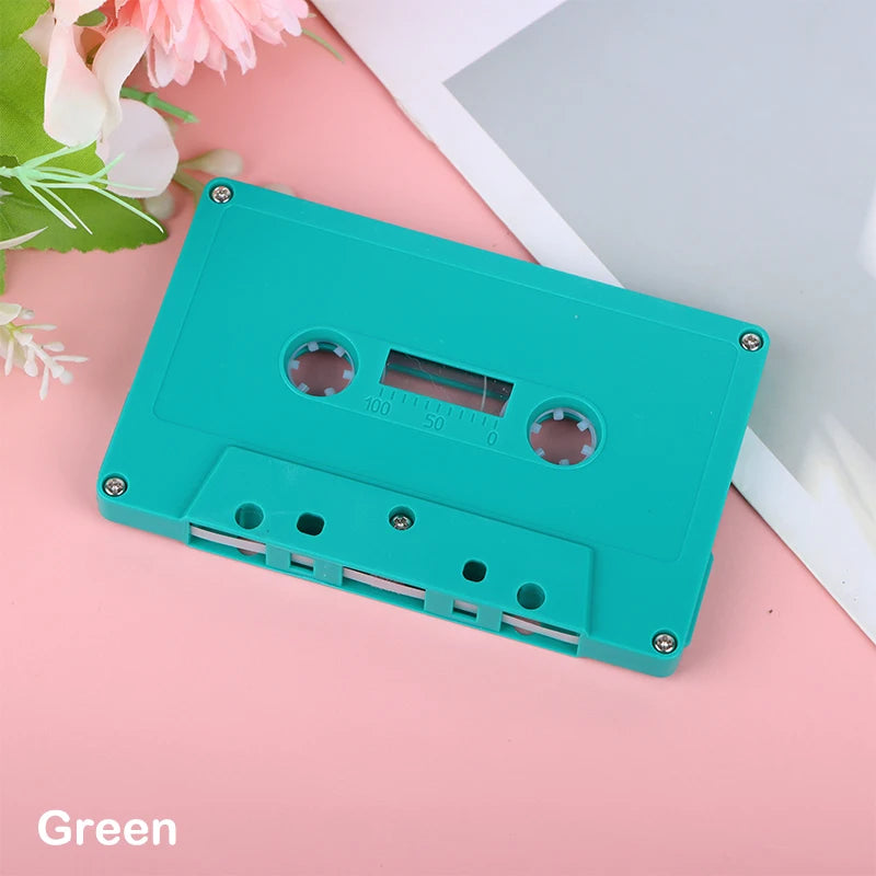Blank Cassette Tape Shell – Empty Color Audio Tape Case Cassette Tape Shell SPOT Green