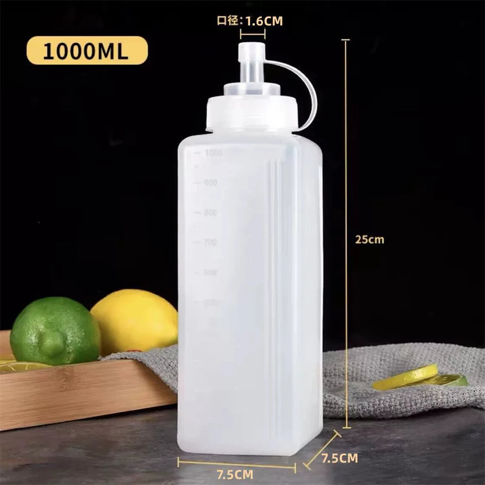 Large Squeeze Sauce Bottle 800/1000ml – Condiment Dispenser Condiment Squeeze Bottle SPOT
