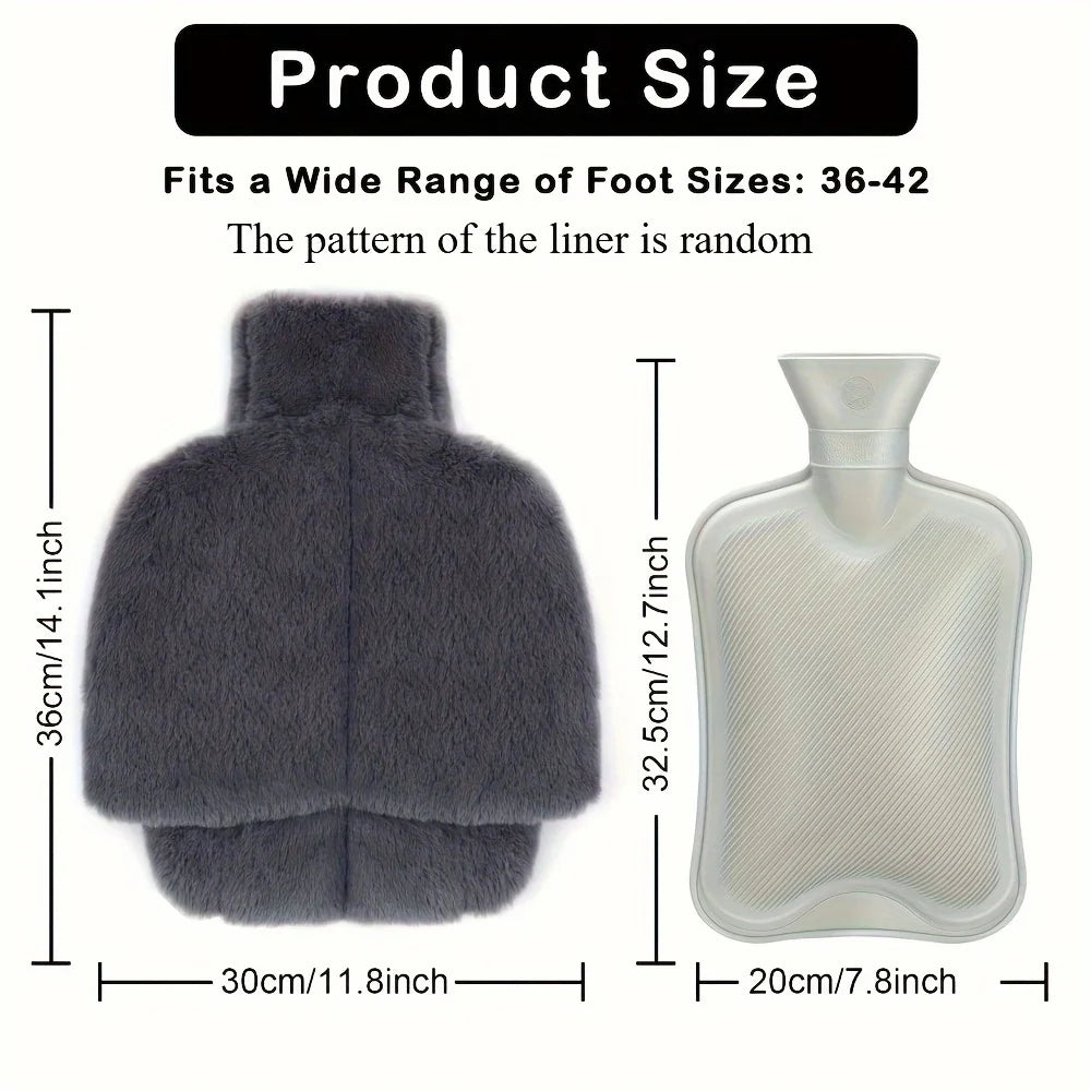 Plush Hot Water Bottle Foot Warmer – Cozy Heated Foot Bag Plush Foot Warmer SPOT