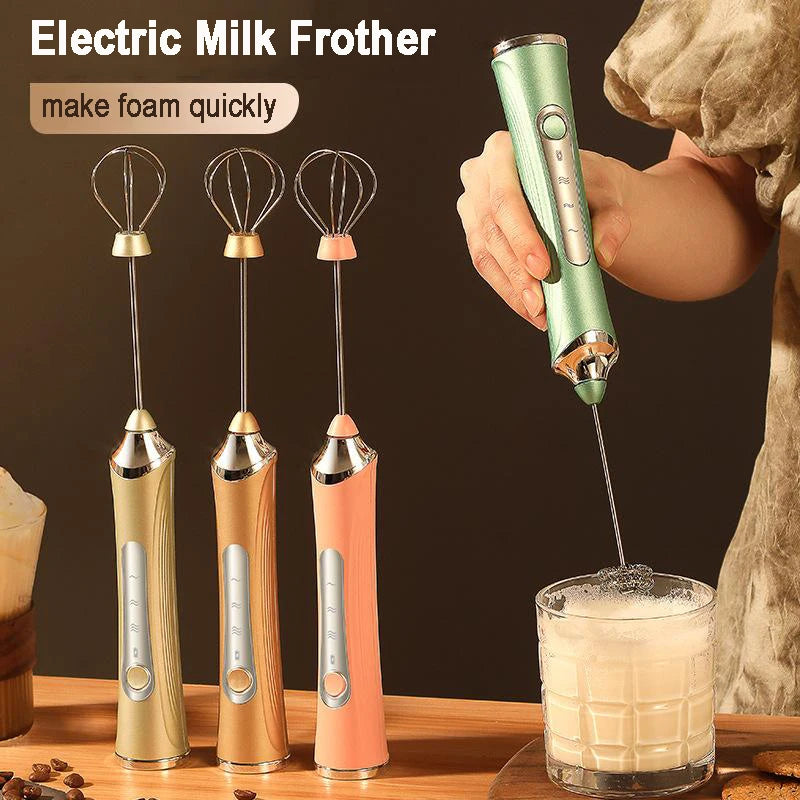 USB Rechargeable Handheld Milk Frother – Electric Foam Maker Milk Frother SPOT Default Title