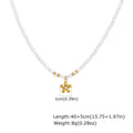 Pearl Beaded Pendant Necklace | 18K Gold Plated, Waterproof Pendant Necklace SPOT NC-2400G