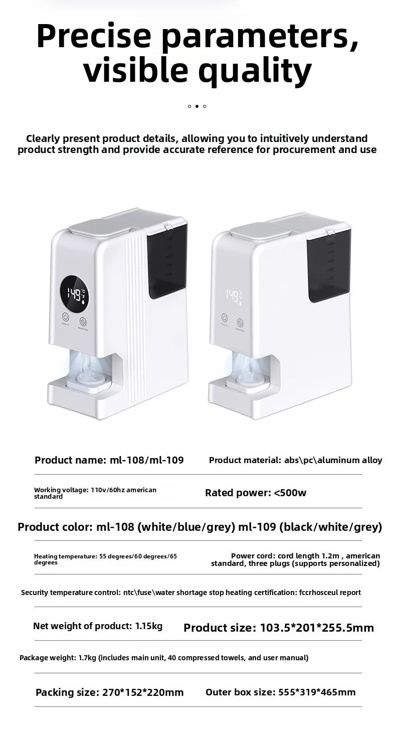 Automatic Hot Towel Warmer Dispenser – 55°C Fast Heat, Salon Towel Warmer Dispenser SPOT