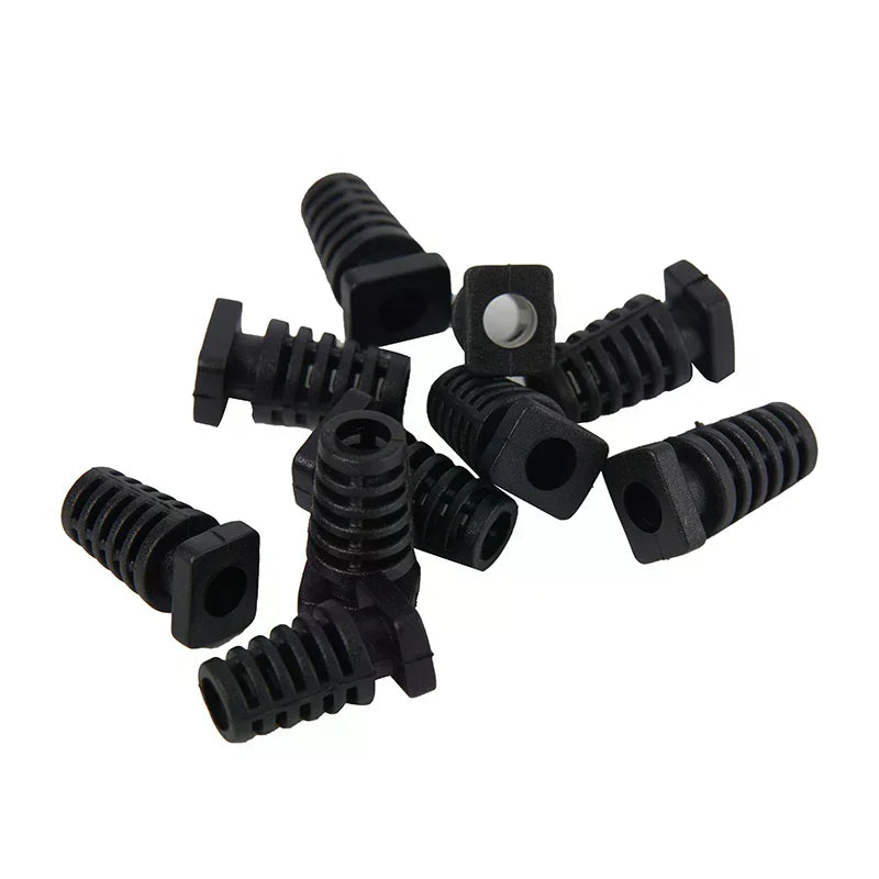 10-Pack 4.1mm Rubber Strain Relief Cord Boot Cable Protectors Cable Strain Relief SPOT