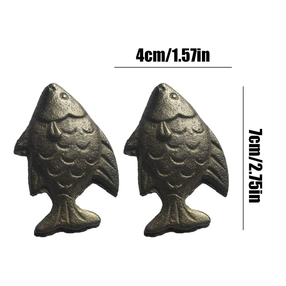 2-Pack Cast Iron Fish – Natural Iron-Boosting Kitchen Tool Iron Cooking Tool SPOT a