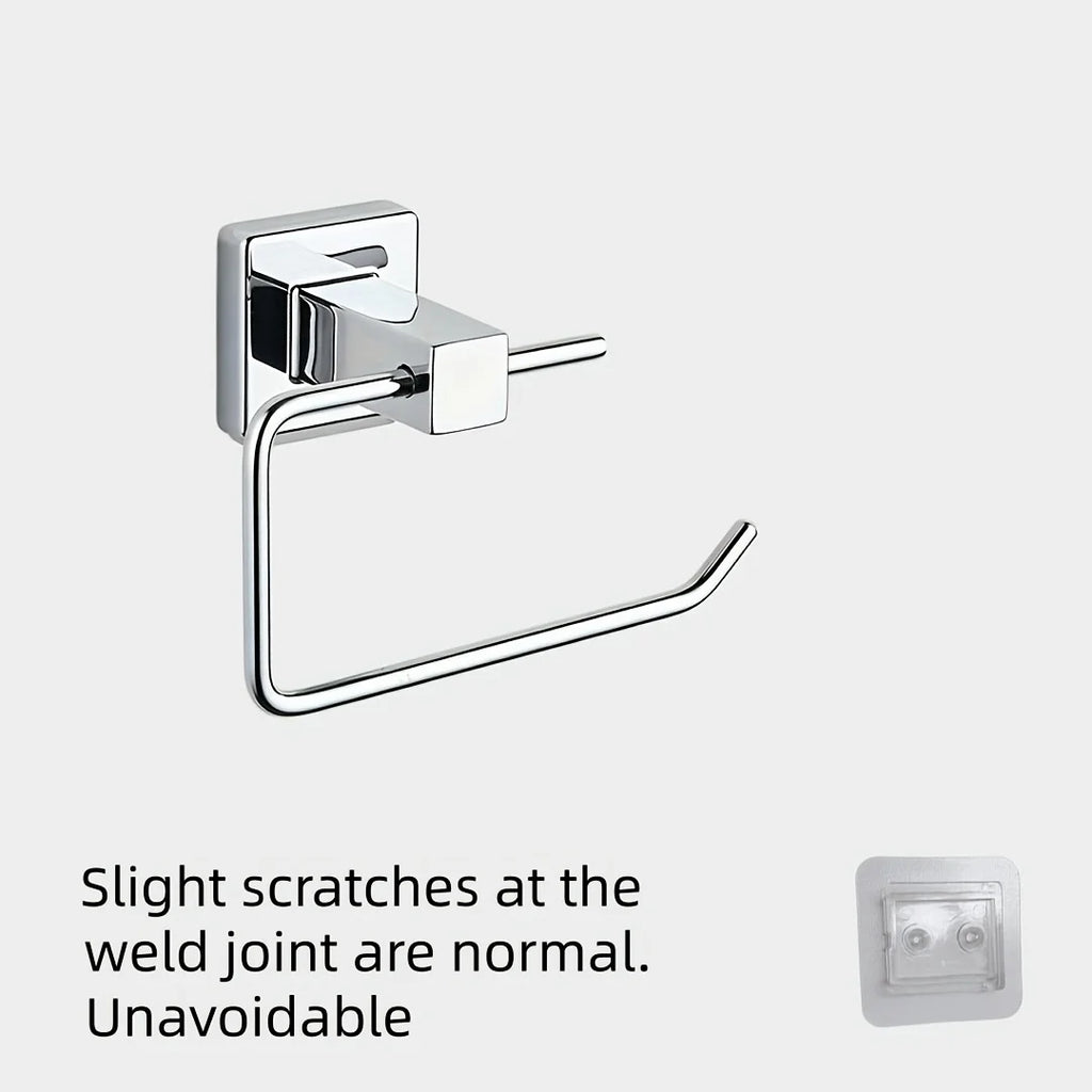 No-Drill Self-Adhesive Chrome Stainless Steel Toilet Paper Holder Toilet Paper Holder SPOT 1pc