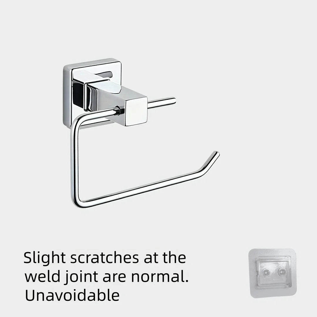 No-Drill Self-Adhesive Chrome Stainless Steel Toilet Paper Holder Toilet Paper Holder SPOT 1pc