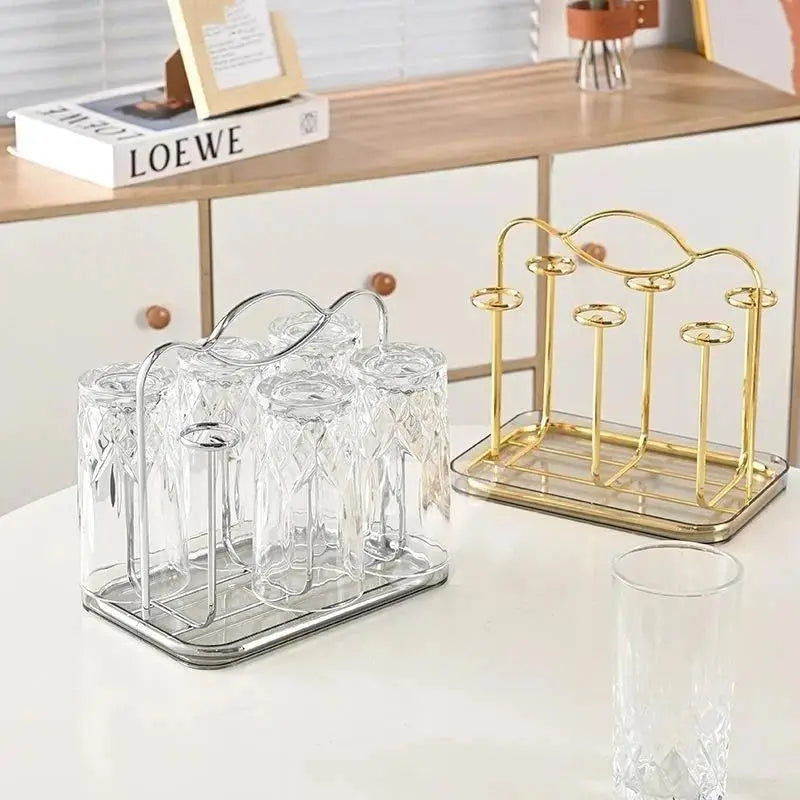 Nordic Iron Glass Cup Holder – Upside-Down Storage Rack Glass Cup Rack SPOT