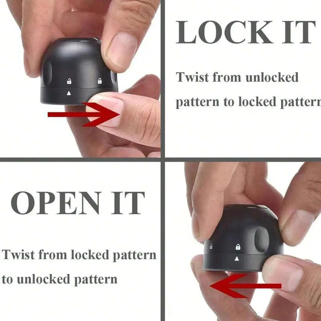 Spin-Lock Wine & Champagne Bottle Stopper – Leak-Proof Wine Bottle Stopper SPOT