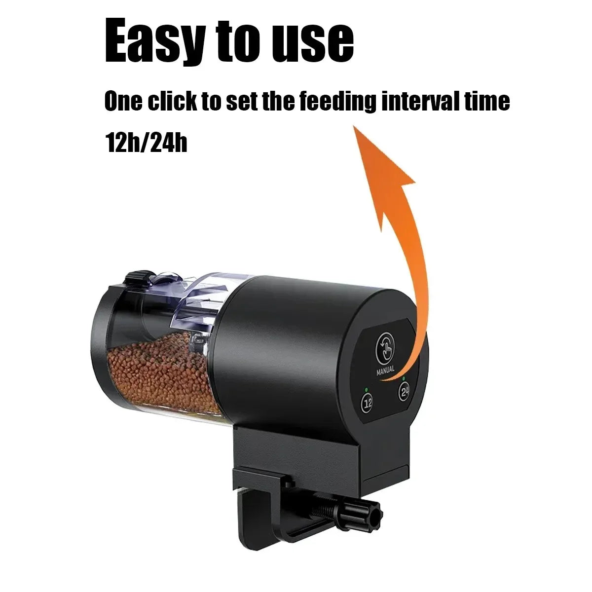 Automatic Fish Feeder 100ml – IP66 Waterproof Digital Timer Automatic Fish Feeder SPOT