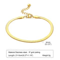 18K Gold Pearl Anklet | Adjustable Stainless Steel Foot Chain Pearl Anklet SPOT JC-040G-21