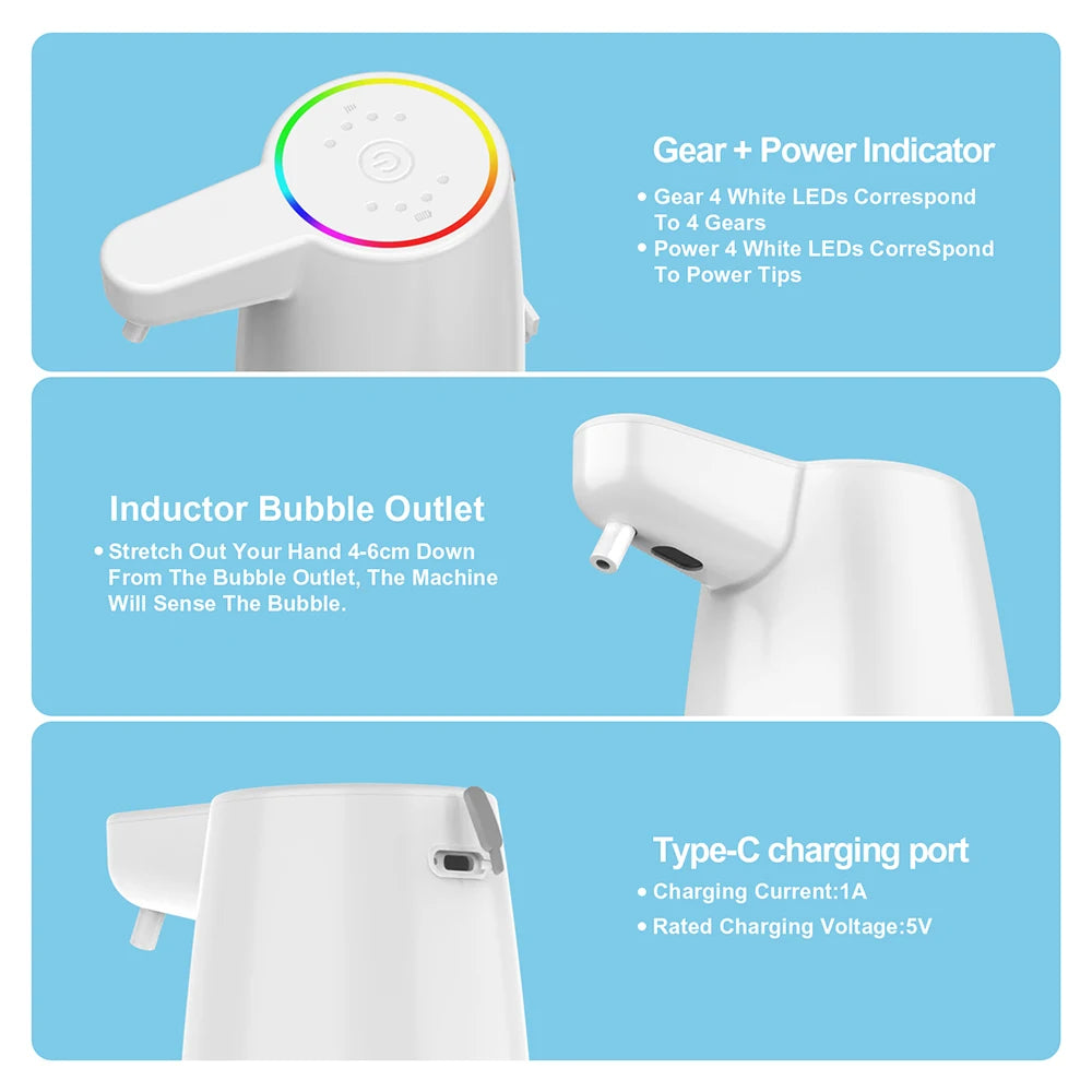 Automatic Foam Soap Dispenser 450ml – Touchless Hand Washer Foam Soap Dispenser SPOT