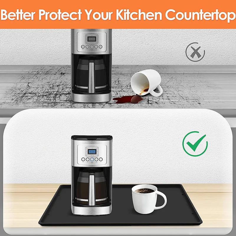 Silicone Coffee Mat – Anti-Slip Heat-Insulating Bar Cup Tray Silicone Bar Mat SPOT
