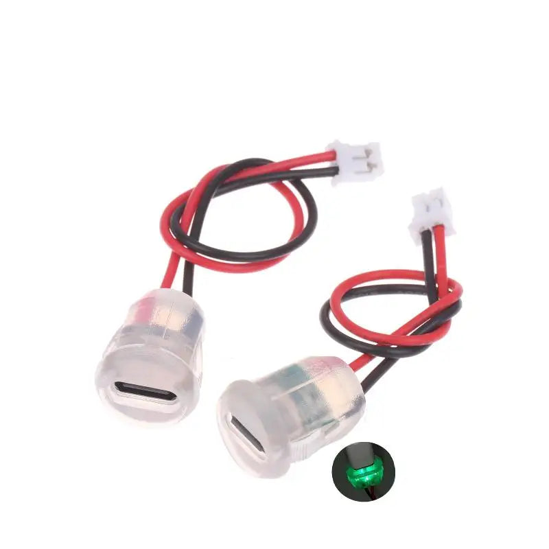 Type-C Female Socket Connector Waterproof LED Pigtail Cable 3A USB-C Connector SPOT
