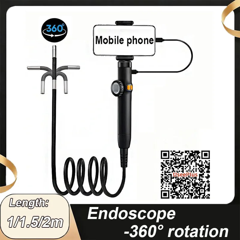 Two-Way Articulating Borescope – 6mm 1080P Inspection Camera Articulating Borescope SPOT