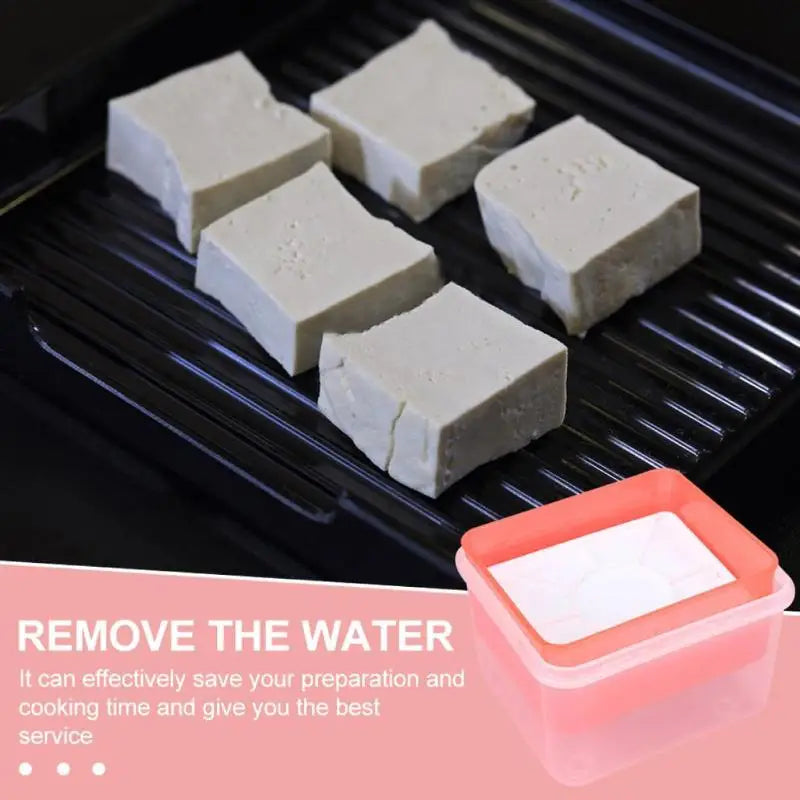 Tofu Press Mold with Cheese Cloth | Food-Safe PP & Steel Spring Tofu Press Kit SPOT