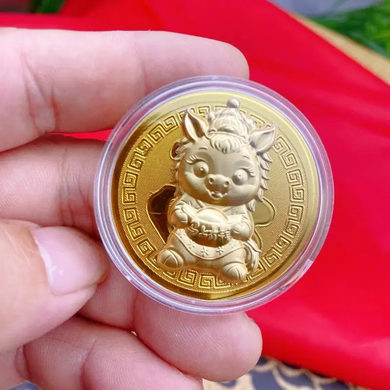 2026 Year of the Horse Commemorative Metal Coin | Lucky Zodiac Commemorative Coin SPOT A9