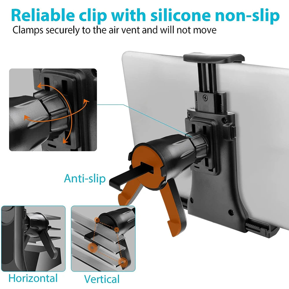 Universal Car Air Vent Tablet & Phone Mount – 360° Rotation Car Tablet Mount SPOT