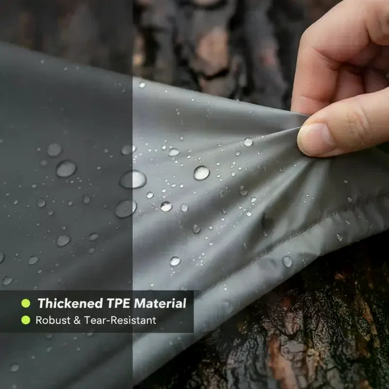 Thickened TPE Waterproof Hooded Raincoat – Unisex Oversized Waterproof Raincoat SPOT