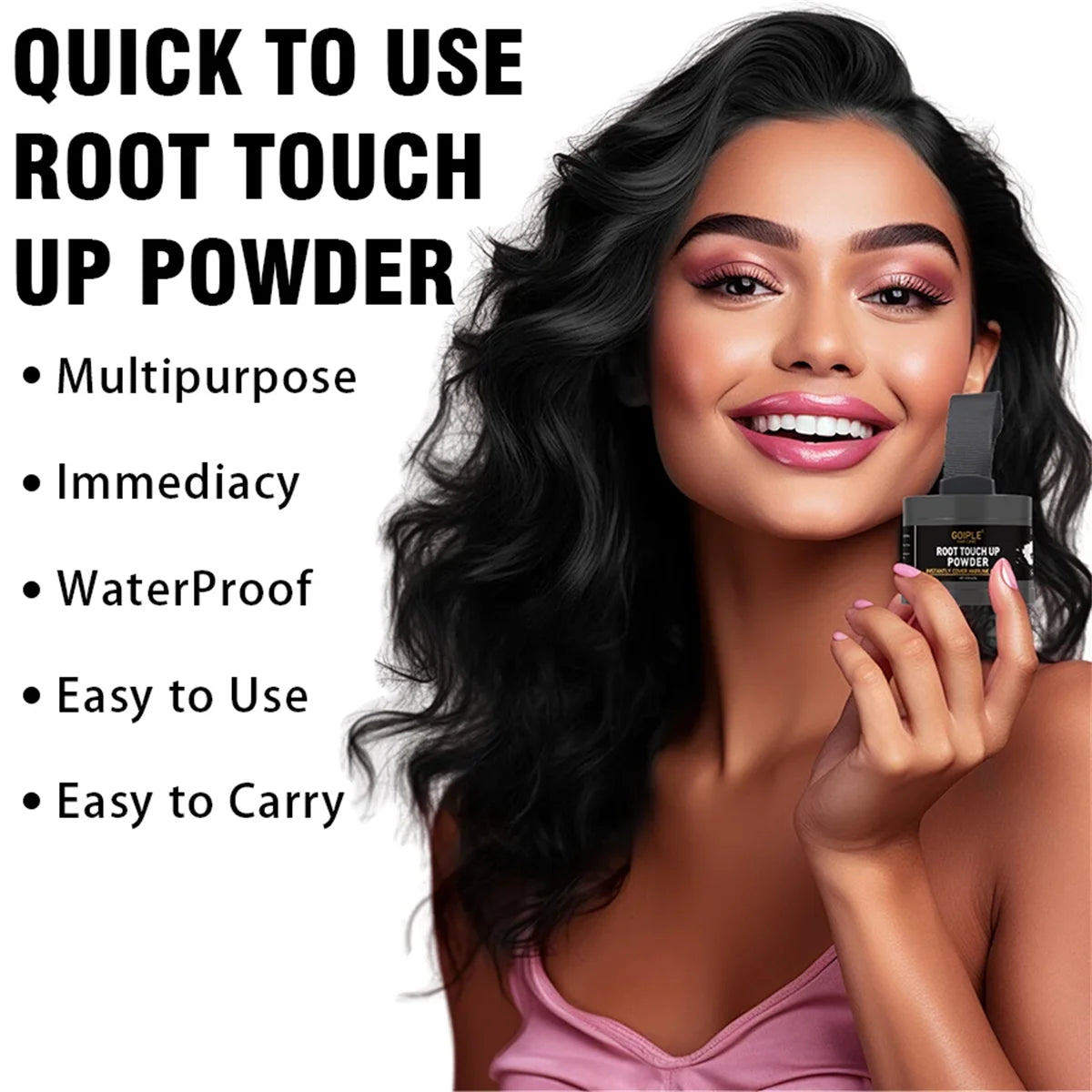 Goiple Hair Root Touch-Up Powder – Hair, Beard & Brows Hair Touch-Up Powder SPOT