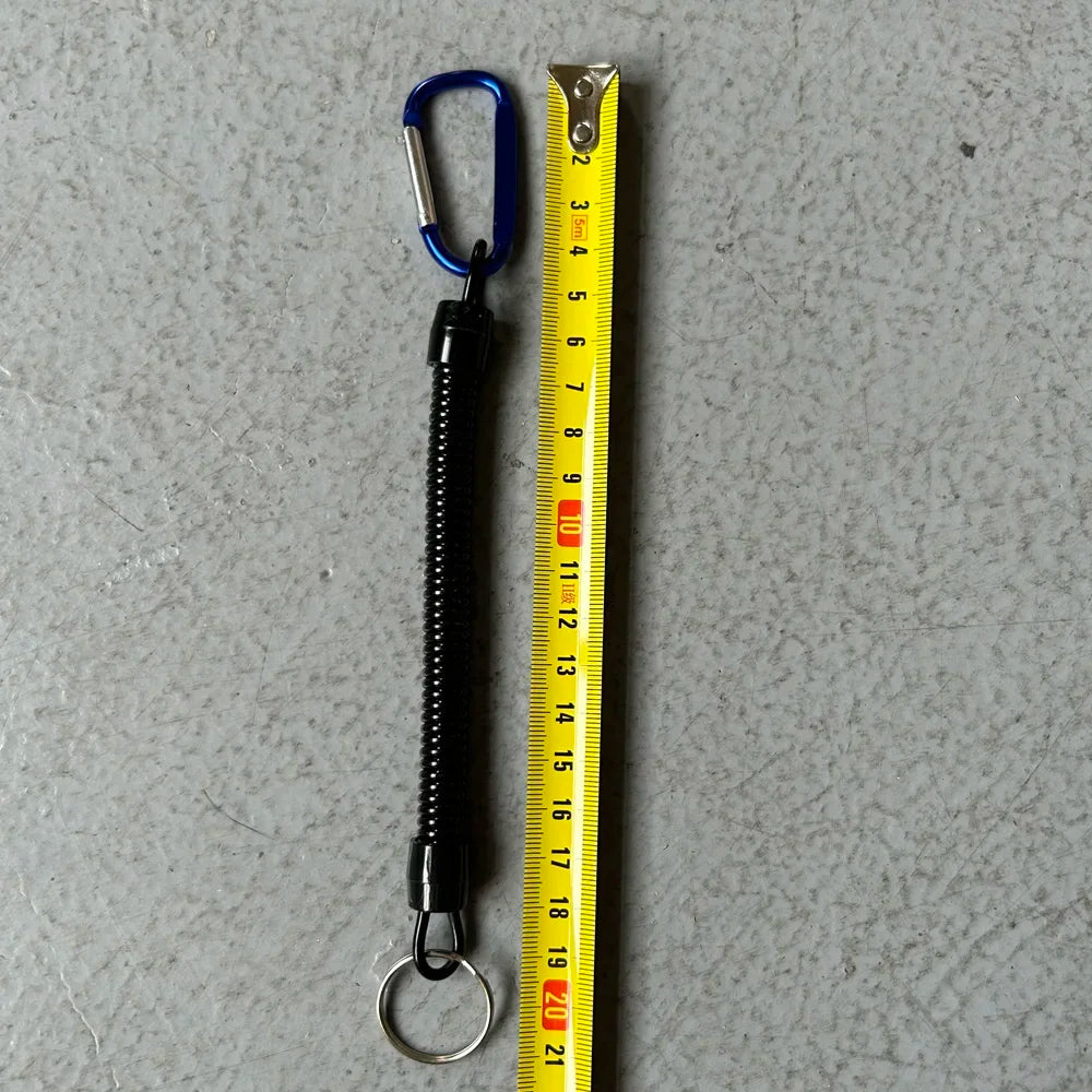 Tactical Retractable Spring Rope Keychain Lanyard – Outdoor Retractable Keychain Lanyard SPOT