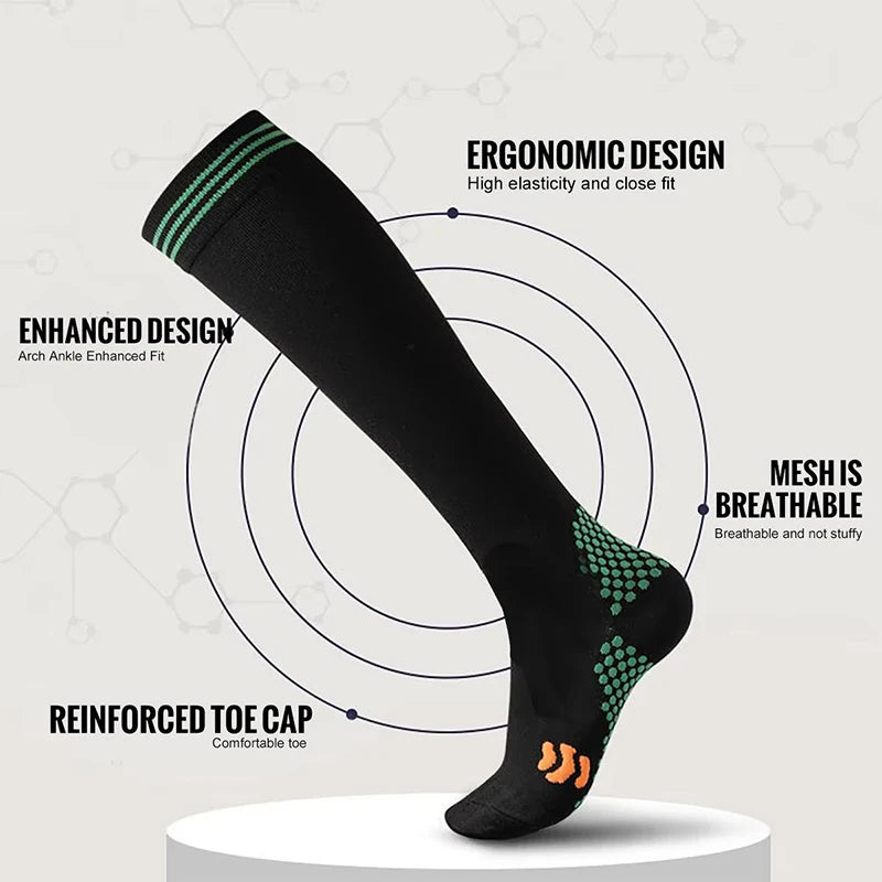 Sport Compression Socks – Moisture-Wicking Running & Cycling Compression Sport Socks SPOT