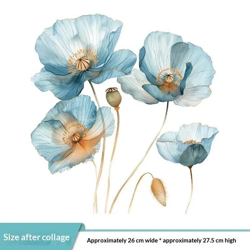Watercolor Flower Vinyl Decal Stickers – Wall, Car & Home Vinyl Wall Decal SPOT A2