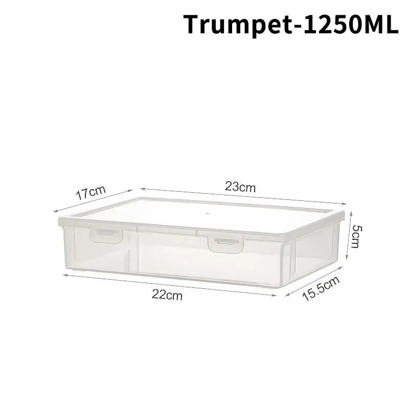 Transparent Plastic Document Storage Box – Snap Lock Organizer Document Storage Box SPOT A4