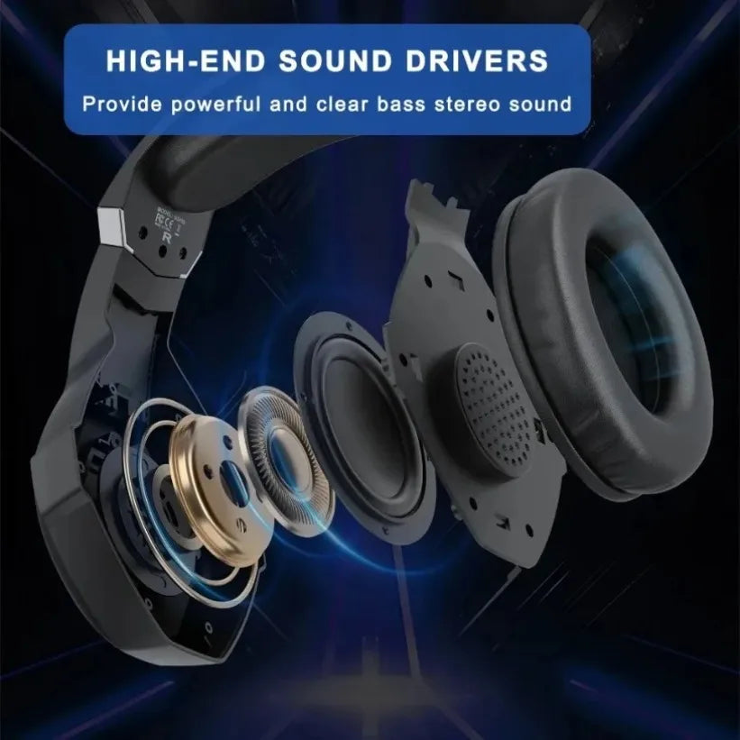 VIKEFON GS450 Wired Gaming Headset RGB Bass Noise-Cancel Mic Gaming Headset SPOT