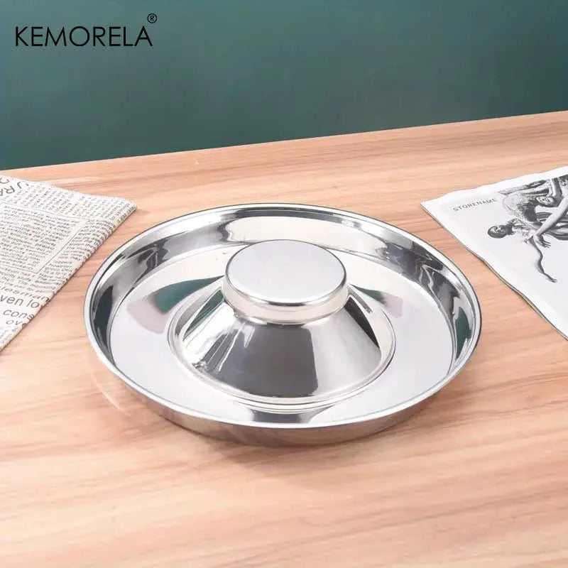 Stainless Steel Dog Slow Feeder Bowl – Puppy Food & Water Dish Dog Slow Feeder Bowl SPOT
