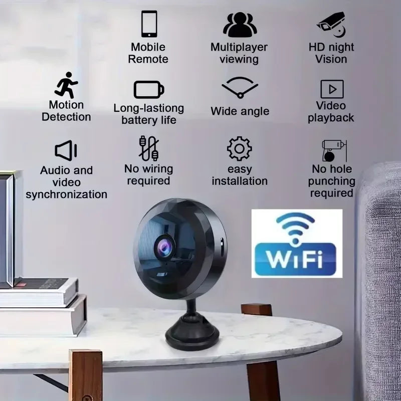 A11 Mini WiFi Security Camera 1080P HD Night Vision Wireless WiFi Security Camera SPOT