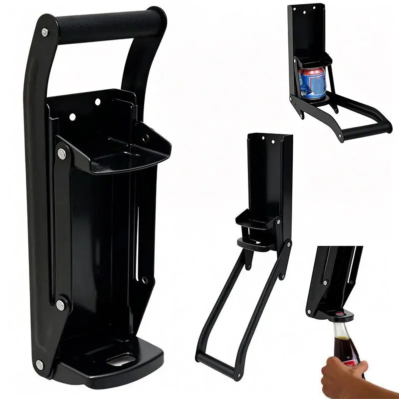 Wall Mounted Metal Can Crusher – High-Leverage 12oz Recycler Can Crusher SPOT