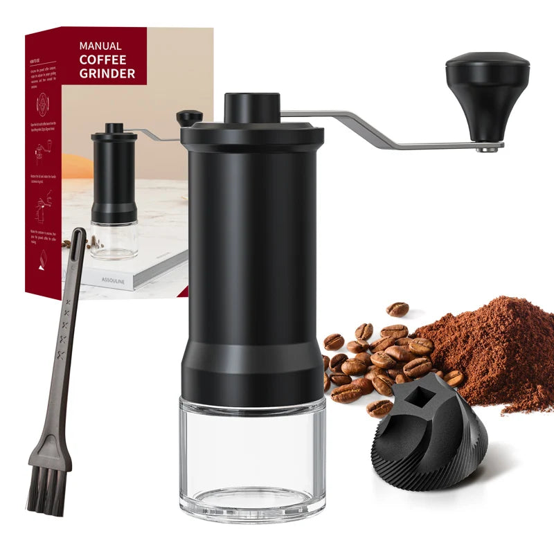 Manual Burr Coffee Grinder – Portable Stainless Steel Hand Grinder Manual Coffee Grinder SPOT