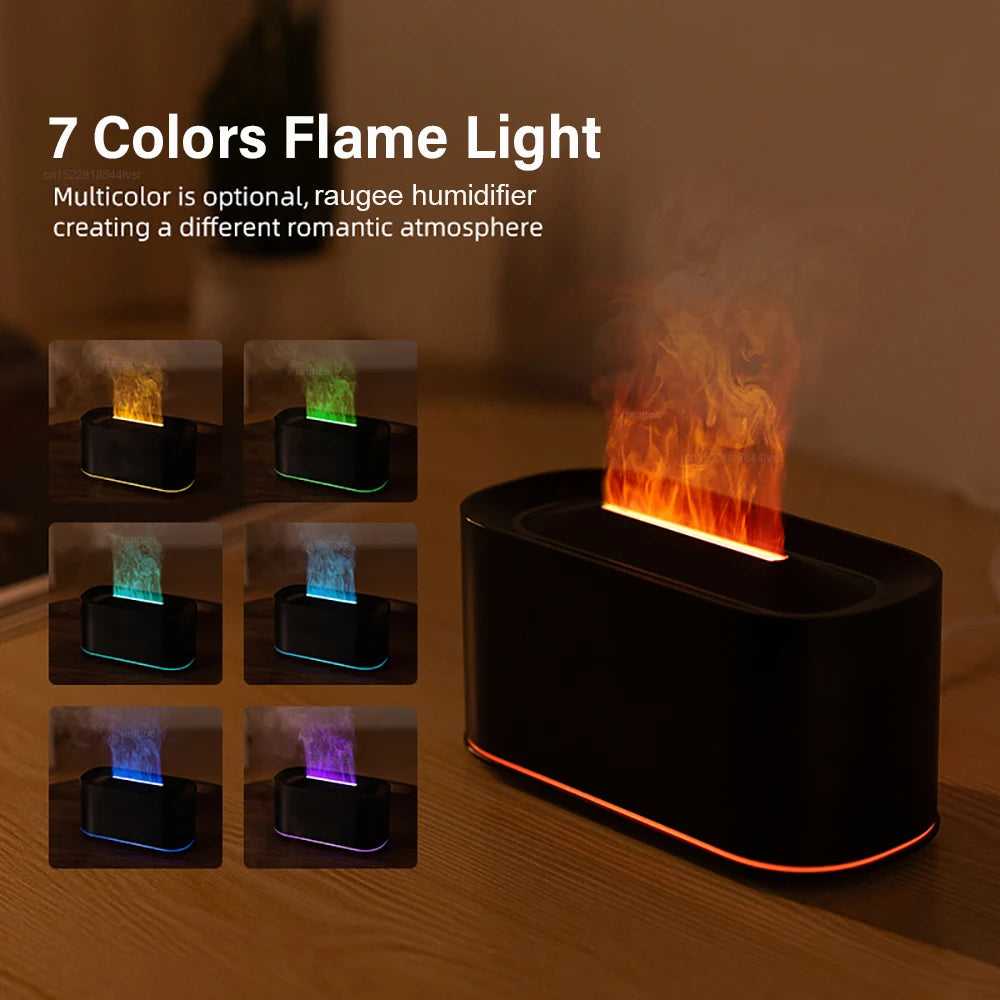 Flame Aroma Humidifier & Essential Oil Diffuser with LED Light Aroma Oil Diffuser SPOT