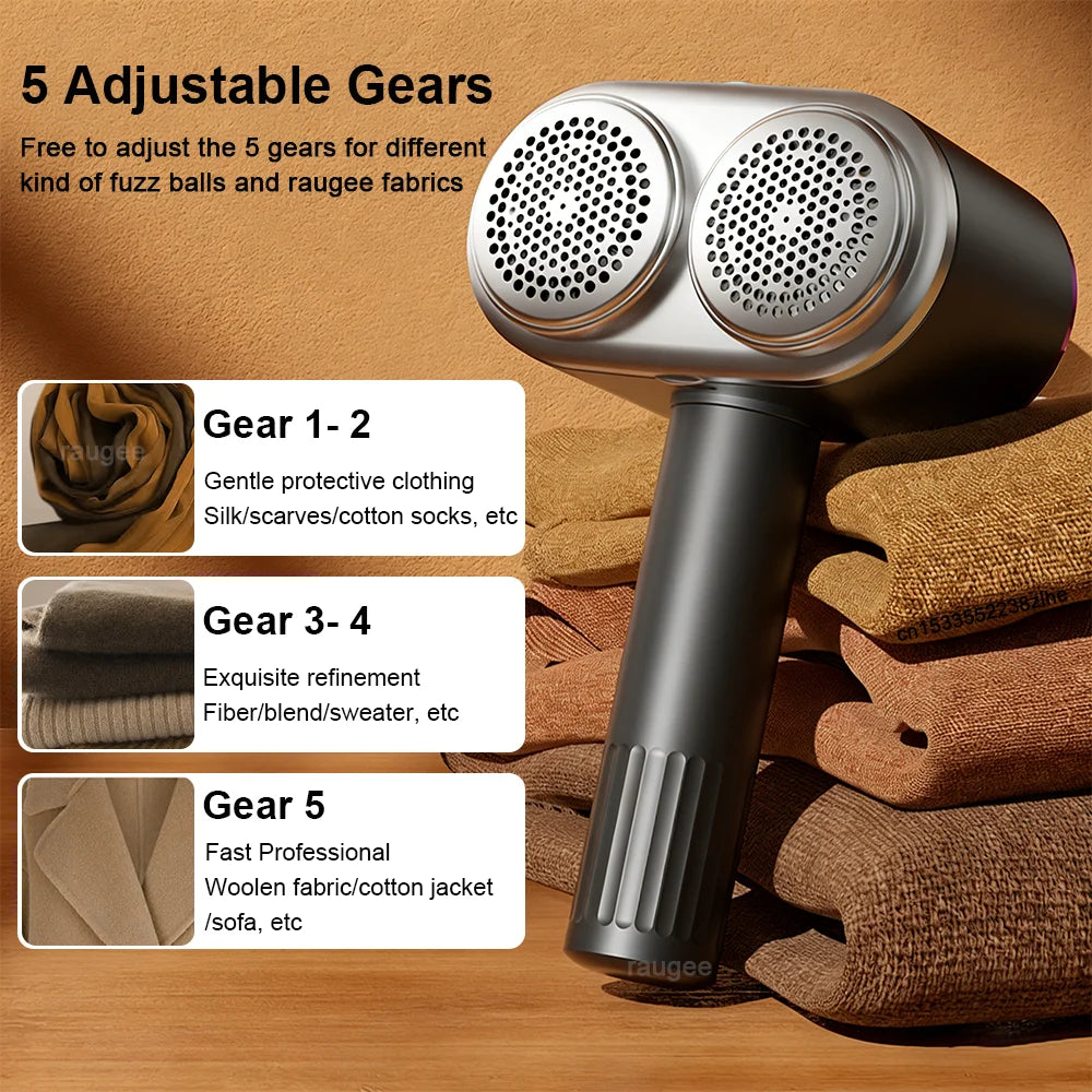 Raugee Electric Lint Remover – Dual Motor Rechargeable Fabric Shaver Electric Fabric Shaver SPOT