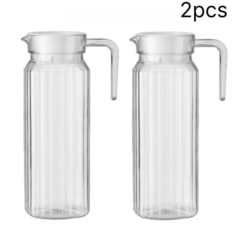 37oz Acrylic Water Pitcher BPA-Free Juice Carafe with Lid & Handle Acrylic Water Pitcher SPOT 2pcs