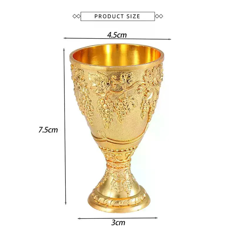 Vintage Alloy Mini Liquor Glass – 30ml European Chalice Mini Liquor Glass SPOT