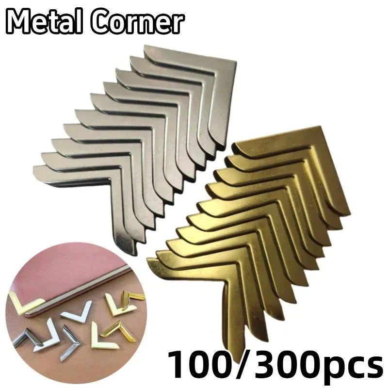 Metal Corner Protectors for Scrapbook & Photo Album – 100/300pk Craft Corner Guards SPOT