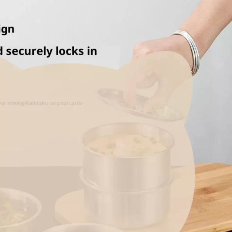 Stainless Steel Steamed Egg Bowl with Lid – Multi-Use Kitchen Steamed Egg Bowl SPOT Default Title