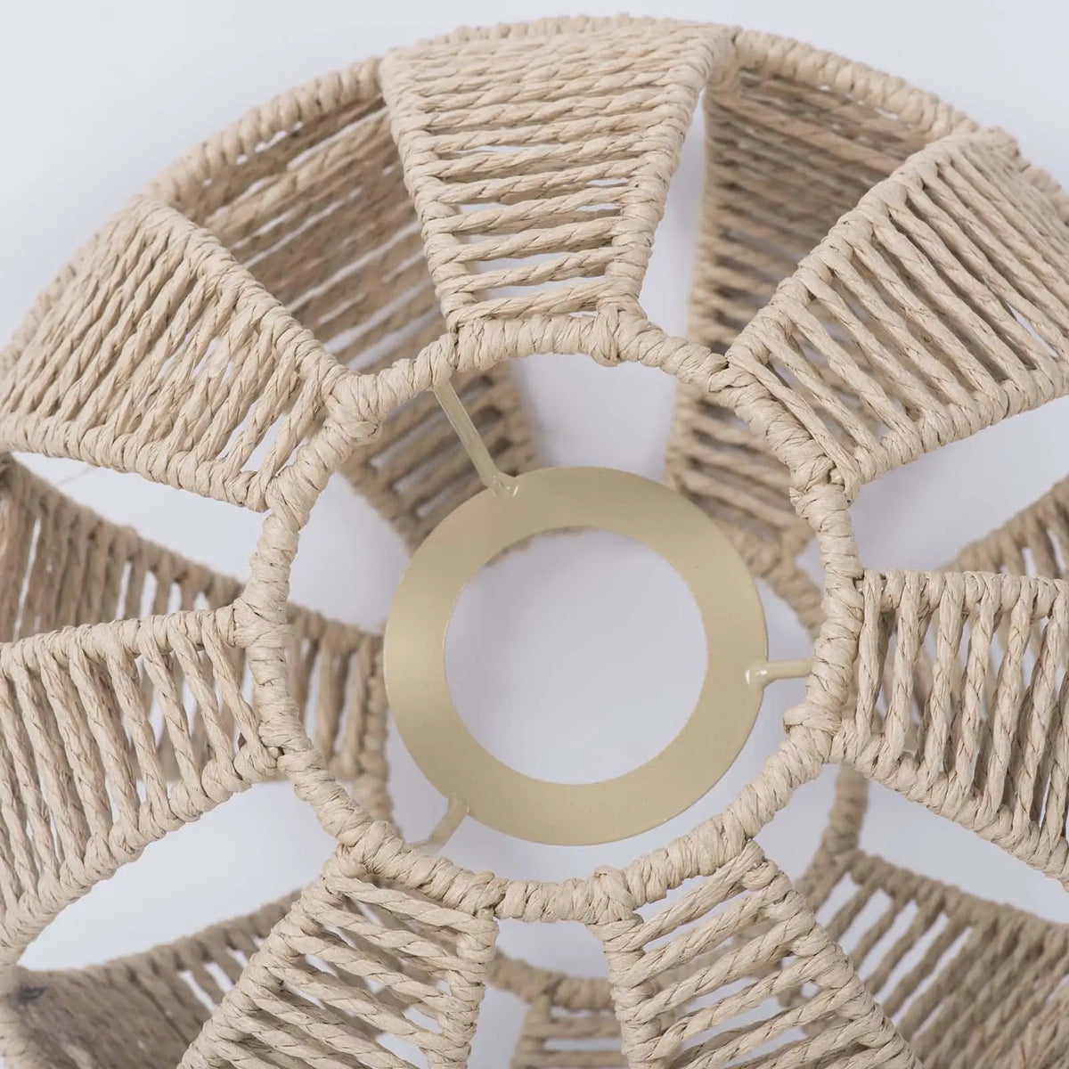 Woven Rope Lamp Shade – Rustic Pendant & Chandelier Cover Woven Lamp Shade SPOT