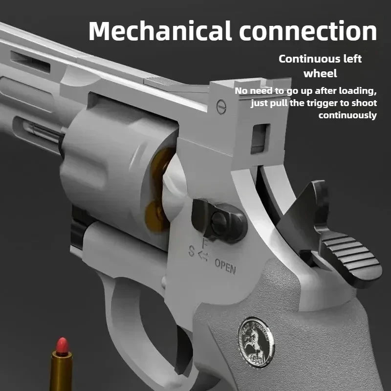 Revolver Soft Bullet Toy Gun – One-Key Detachable Kids Pistol Soft Bullet Toy Gun SPOT