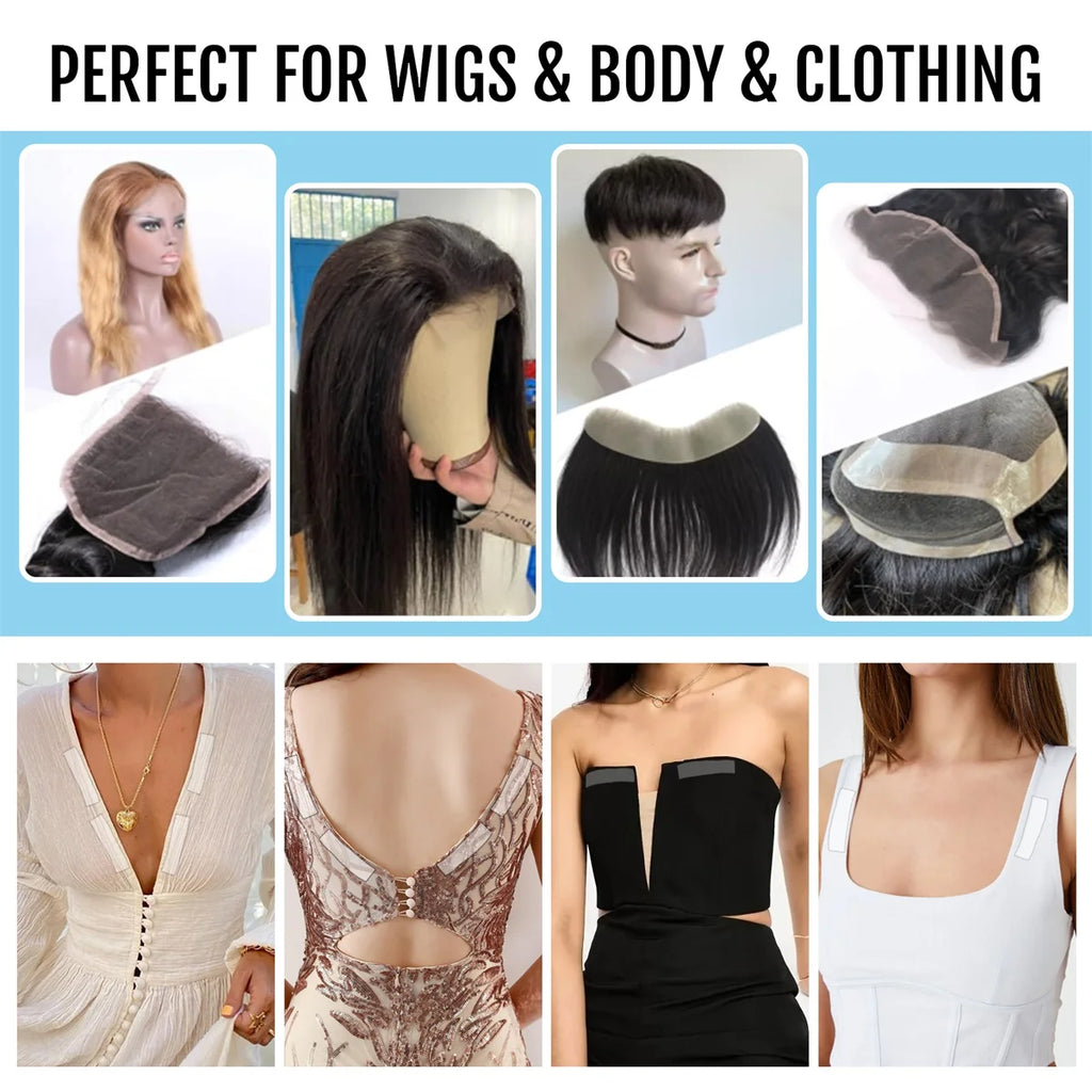 GOIPLE Lace Wig Adhesive Strips, Tape & Remover Kit Wig Adhesive Kit SPOT