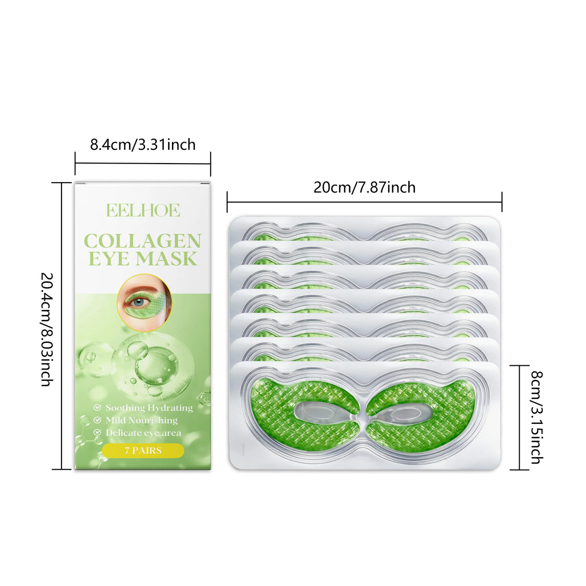 EELHOE Collagen Eye Mask Patches – Hydrating & Firming Eye Mask Patches SPOT