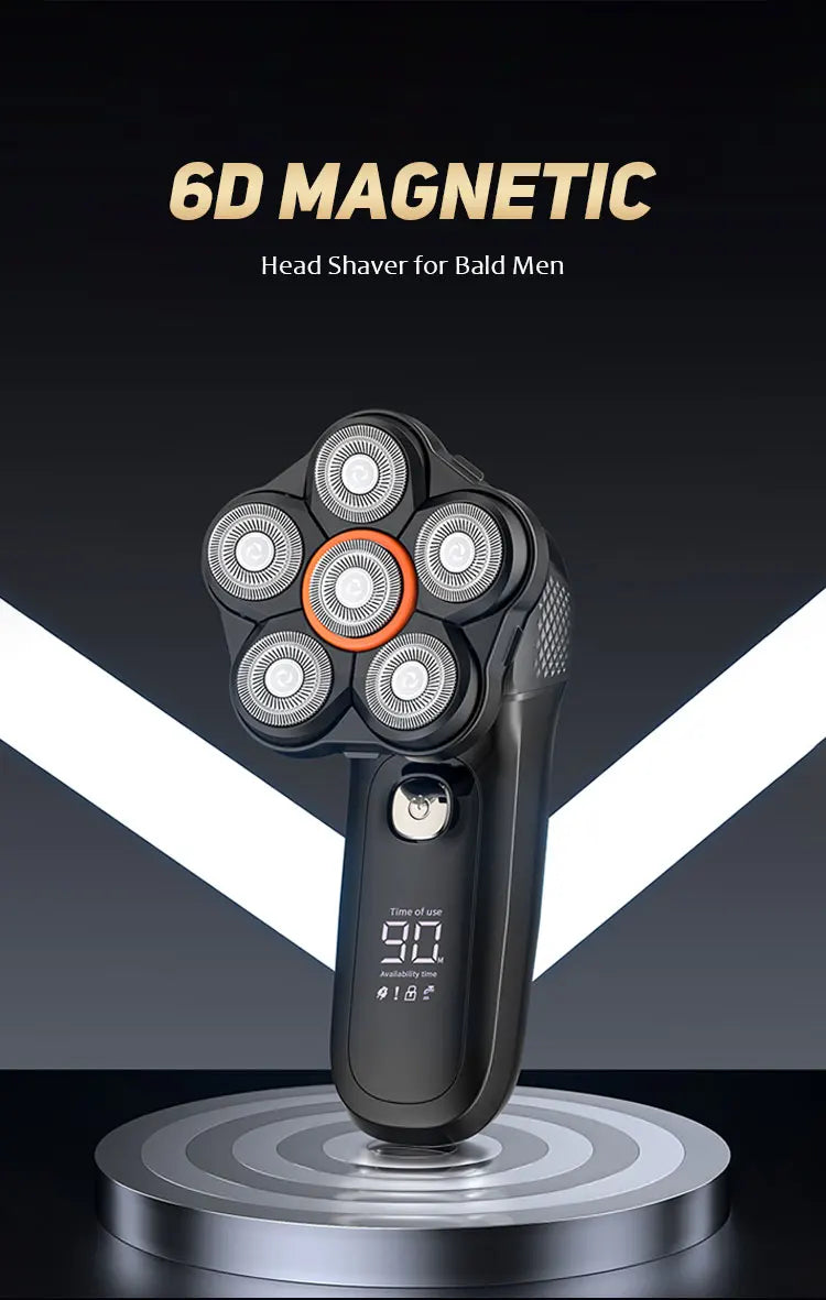 6-in-1 Electric Shaver for Men – USB Rechargeable, IPX6 Waterproof Electric Shaver SPOT