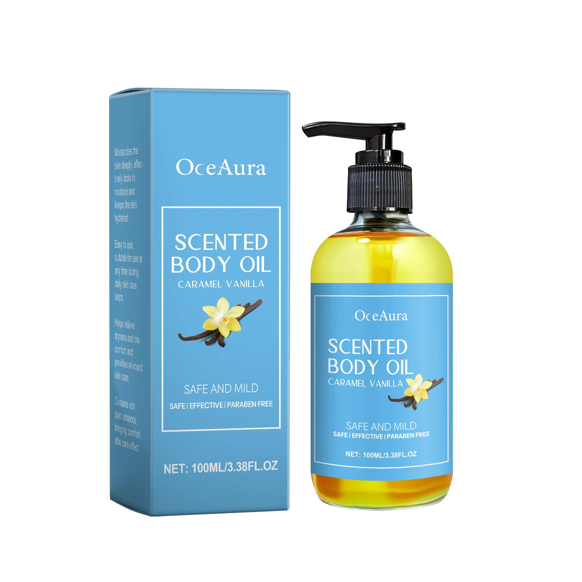 Caramel Vanilla Body Massage Oil – Moisturizing 100ml Body Massage Oil SPOT 100ml Boxed