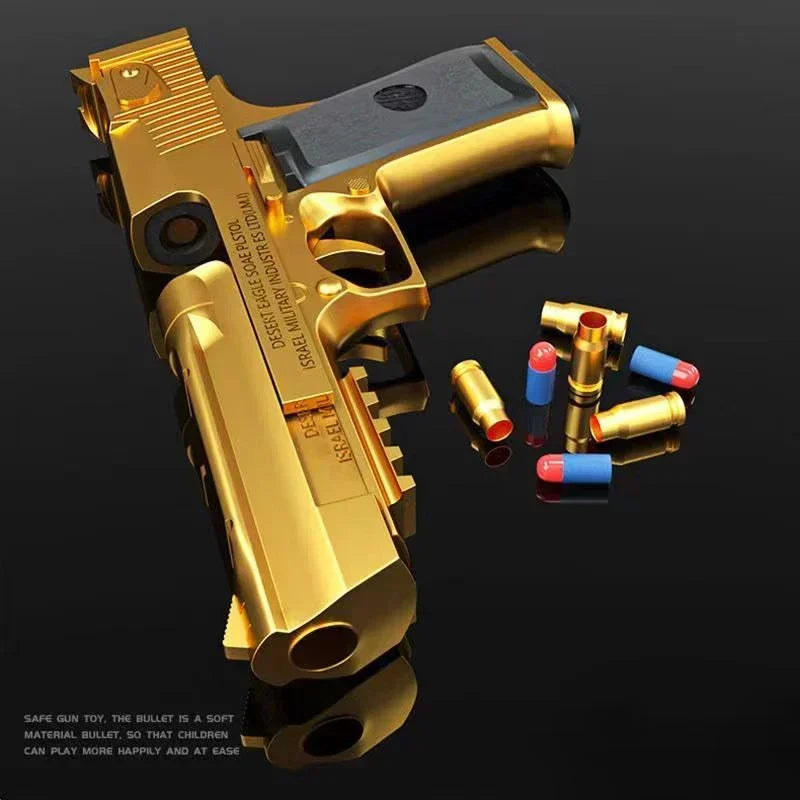 Desert Eagle Toy Pistol – Shell Ejection Foam Bullet Blaster Toy Foam Blaster SPOT